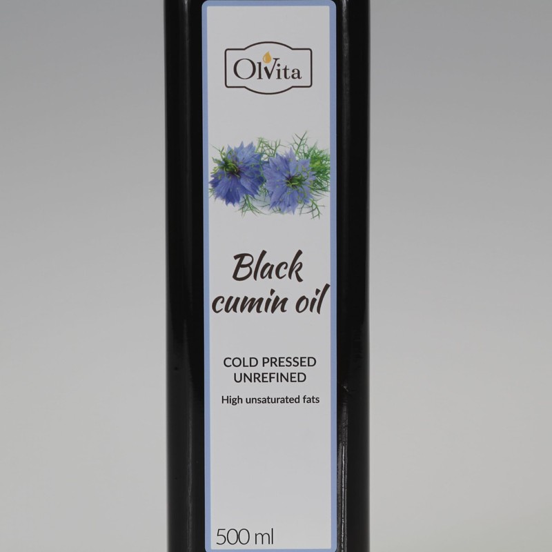 Black Cumin Oil Cold Pressed Unfiltered Ol'Vita (500 ml)