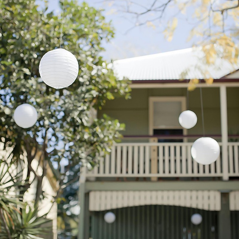 Pack of 3 Lampshade, White Round Lantern, Lampshade Pendant Lamp,