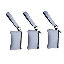 30 PCS Sublimation Blanks Neoprene Coins Purse Bag DIY Heat Transfer Print Card Holder Bag Zipper Toiletry Pouch Case DIY Craft Bag for Women Ladies