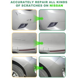 QAB Pearl White Tricoat Touch Up Paint for Nissan, Color Accurate Car Paint Scratch Repair Pen, Quick & Easy Fix Automotive Chips and Nicks