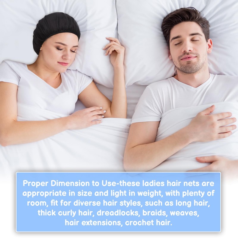 XLSXEXCL 10 Pcs Hair Net for Sleep, Hair Nets for