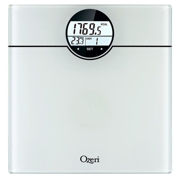 Ozeri WeightMaster 440 lbs Body Weight Scale with BMI, BMR and 50 gram Weight Change Detection