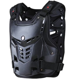 TINTON LIFE Knight Equipment Motocross Armor Motorcycle Body Armor Adult Chest Protector Vest Protector, Black, 6