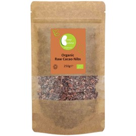 Organic Raw Cacao Nibs - Certified Organic - by Busy Beans Organic (250g)