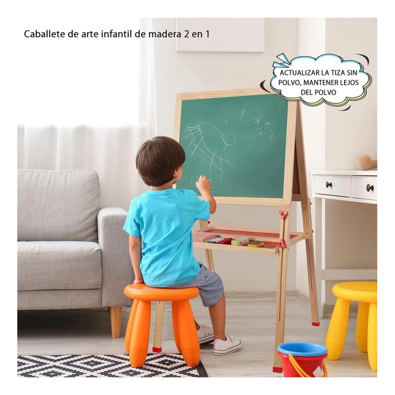 Pizarron Magnetico Caballetes Infantiles Niños Arte Juguete