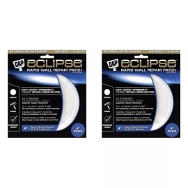 DAP Pacote com 2 adesivos de reparo rápido de parede DAP Eclipse inclui adesivos de 4 a 2 pol. (8 no total) NOVO