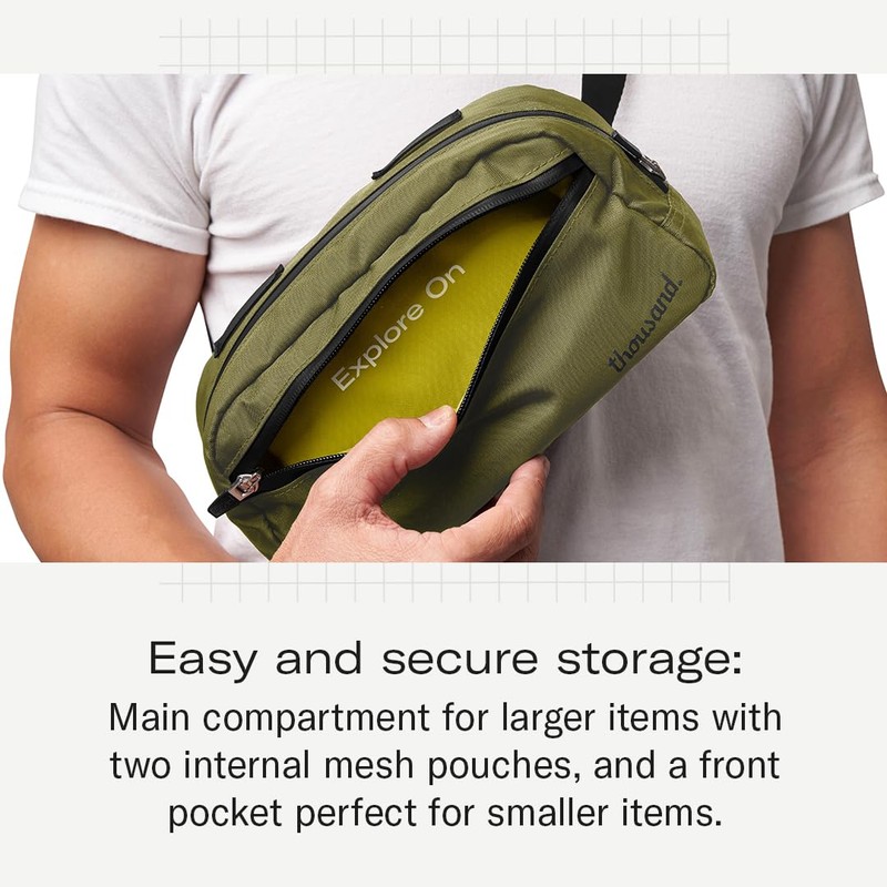 Thousand Crossbody Handlebar Bag, Olive