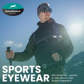Gamswild WS7138 Cycling Glasses Berry - Sunglasses - Fast Road Cycling Glasses - Shatterproof Polycarbonate Lenses with 100% UV400 Protection - 32g