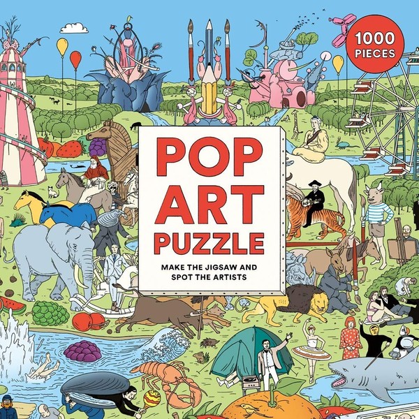 Laurence King Publishing Pop Art Puzzle - Make The Jigsaw and Spot The Artists - 1000 Piece Jigsaw Puzzle