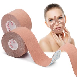 2 Rolls Facial Myofascial Lift Tape,Face Lift Tape Anti Wrinkle Patches,Face Eye Neck Lift Tape, Unisex Anti-Wrinkle Patches Unisex Anti-Freeze Stickers Neck Lift Tape for Firming And Tightening Skin