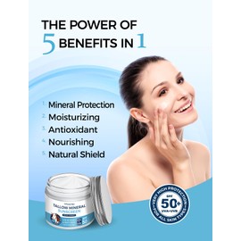 WhereHike Organic Beef Tallow Sunscreen-SPF 50 with Zinc Oxide,Non-Toxic 2-in-1 Moisturizer & Mineral Sunblock | Reef Safe, Chemical-Free,Lightweight, Clean Formula for Sensitive Skin.