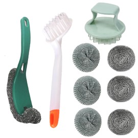 Commercial Grade Heavy Duty Extra Thick Dish Scrubber Scour Pads-Cleaning, Kitchen Grills Ovens (Green)