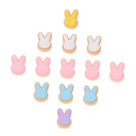Ipetboom Rabbit Shape Nail Art Decor 50pcs Easter Themed Nail Decals for DIY Manicure Adorable Rabbit Jewelry