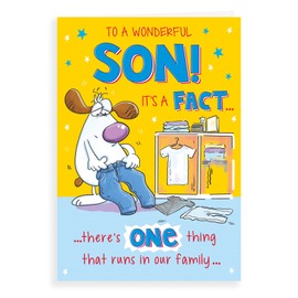 Regal Publishing Humour Birthday Card Son - 9 x 6 inches
