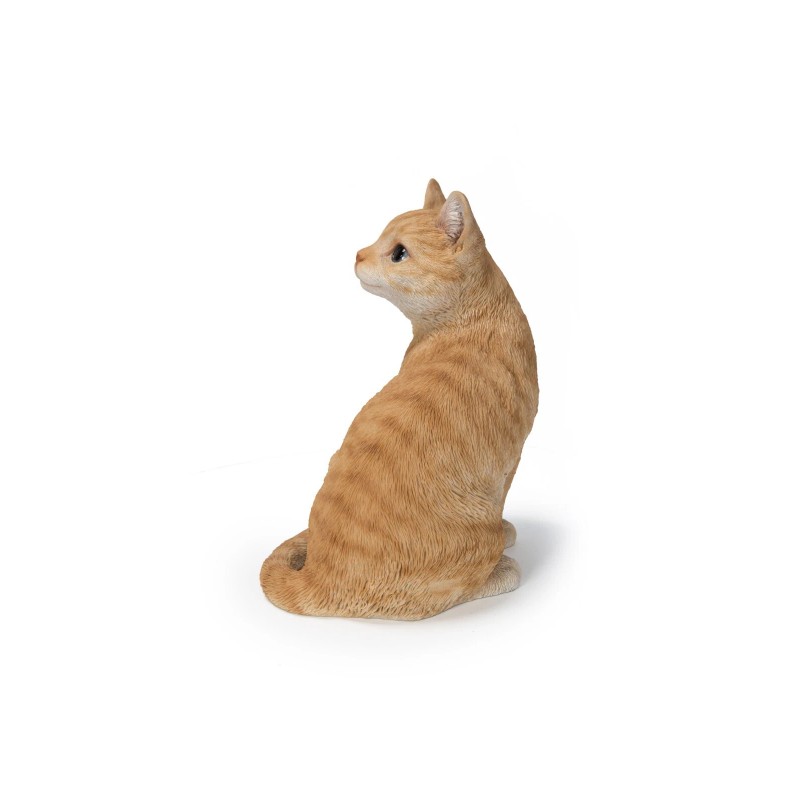 Hi-Line Gift Ltd. Orange Tabby Cat Sitting Lifelike Garden Statue