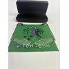 Elton John Eyewear CHANTEUSE Metal and Red Frames Case &