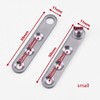 4 Piece Stainless Steel 360 Degree Rotating Concealed Hinges, Door