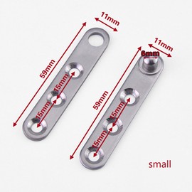 4 Piece Stainless Steel 360 Degree Rotating Concealed Hinges, Door Pivot Hinges Stainless Steel Drawer Window Door Fittings for Door Cabinets Cabinet (Small)