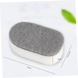 Baluue 5pcs Kitchen Cleaning Sponge Double-Sided Dishwashing Pads for Home Use Strong Decontamination Grey White for Kitchen and Bathroom Cleaning