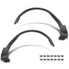 Front Pair Fender Flares Wheel Trim Opening Molding Left &