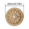 10Pcs 20mm Three-dimensional Pattern Hand-sewn Buttons for Blazers, Uniforms, Jackets