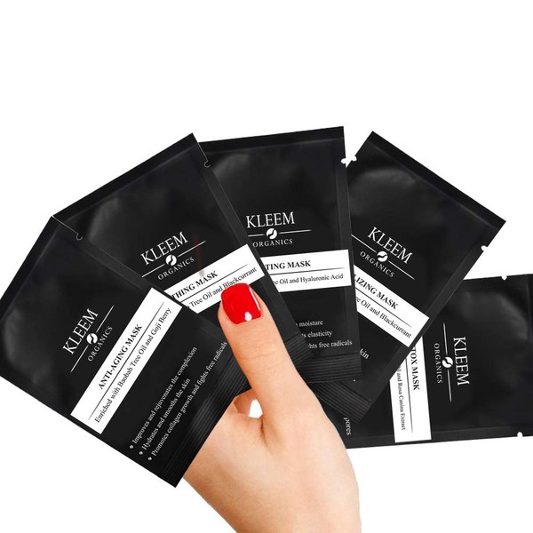 Kleem Organics - Hydra Bomb cloth mask, for normal and combination skin, intensively moisturising and balancing mask