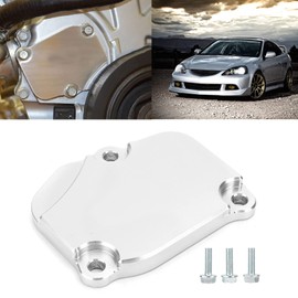 Timing Chain Tensioner Cover, Aluminium Alloy Car Timing Chain Tensioner Cover Plate Kit Replacement for K20 K20A K24 K24A Engines