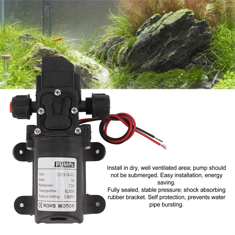 FL 3312 Diaphragm Pump 12V 6A 72W 6L Pressure Self