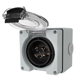 STARELO 20 Amp Power Inlet Box NEMA L14-20P Generator,125/250 Volt,Outdoor dustproof and Weatherproof for generators, Welding Machines, etc.ETL Listed.(NEMA L14-20P Box)