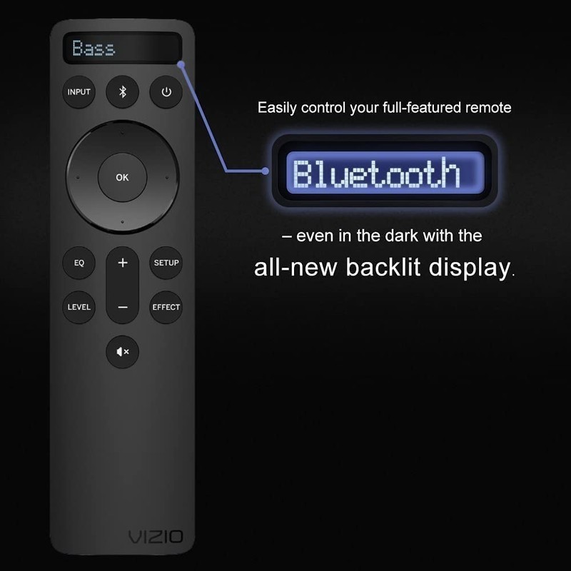 OEM Replacement Bluetooth Backlit Display Sound Bar Remote Controller fit