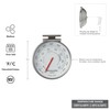 KitchenAid 3-in Dial Oven Thermometer, Temperature Range: 100°F to 600°F