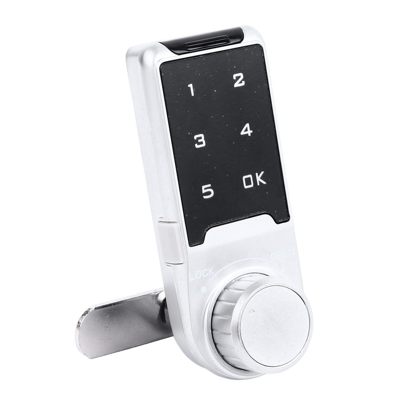 Touch Digital Password Keypad Cabinet Lock 30mm Silver Electronic Anti