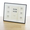 Sixtrees Park Lane 28537C(MIF) Black Seven Aperture Photo Frame With