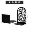 MerryNine Bookends,Metal Bookends No Flip Bookstand,Bookends for Desk or Bookshelf