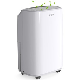 2500 Sq.Ft Dehumidifier for Home Basement, ANDTE 34 Pints Dehumidifier with Drain Hose with Smart Humidity Control, 3 Operation Modes, Powerful Moisture Removal for Large Room, RV, Bathroom, Bedroom