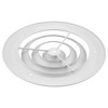 Accord ABCDWH08 Round Ceiling Diffuser, 8-Inch, White