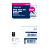 Filofax Pocket English/French/German two days per page 2024 diary, White
