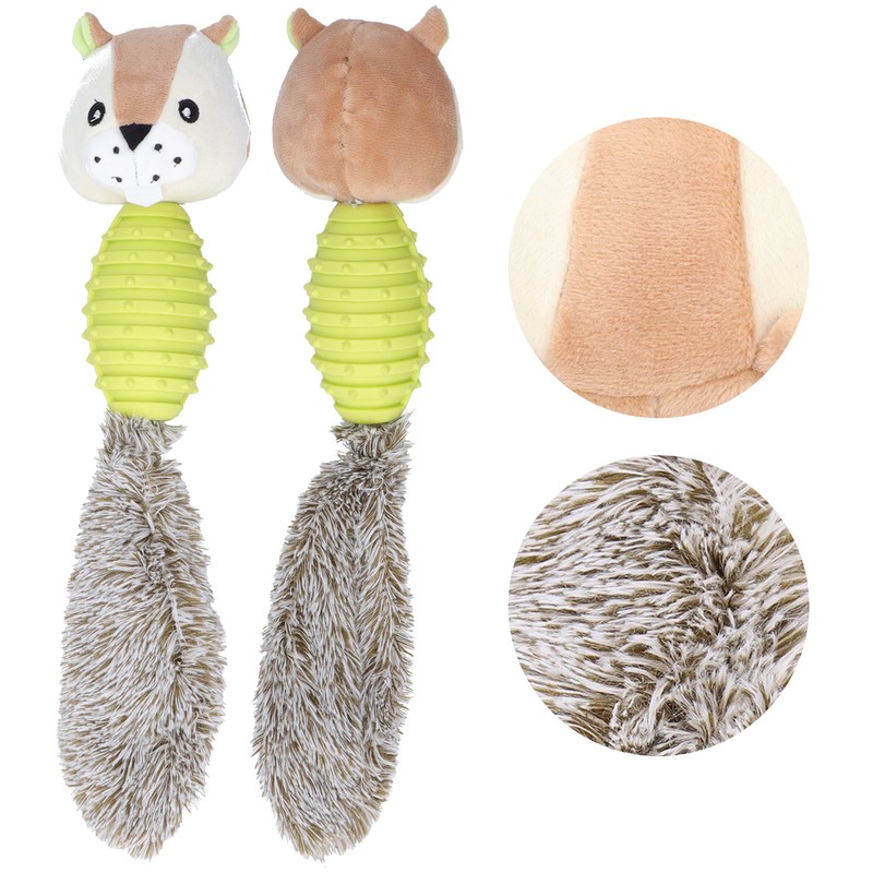 Pet Chew Toys Teeth Cleaning Biting Interactive Training Stuffed Plush