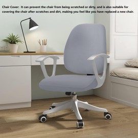 DHXYZZB Computer Office Chair Cover - Protective Stretchable Chair Covers Stretch Chair Slipcover, Removable Washable Universal Armchair Cover Slipcove Chair Seat Cover Protector Cover