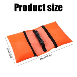 RV Sewer Weight Bag, RV Sewer Hose Support Device Hose Weights Bag Hold down Prevents Waste Lines from Dislodging Reduces Accidental Spillage for Camper Trailers (Orange)