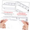 KOMBIUDA 1set Portable Pupil Distance Measure Ruler for Accurate Pupillary