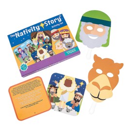 Fun Express Nativity Story Cards & Activity Masks - 29 Pieces - Educational and Learning Activities for Kids