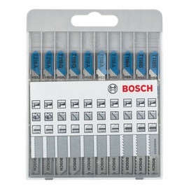 Bosch Professional 10 pcs. Basic for Metal Jigsaw Blade Set with T-Shank (for Steel sheets, Accessory Jigsaw)