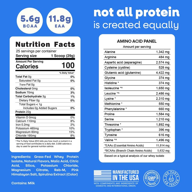 Jive Clear Protein Powder - 22g Grass-Fed Whey Isolate, 25