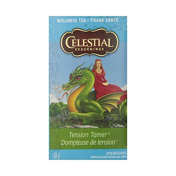 Celestial Seasonings Herbal Tea, Tension Tamer, 20 Count (Pack of