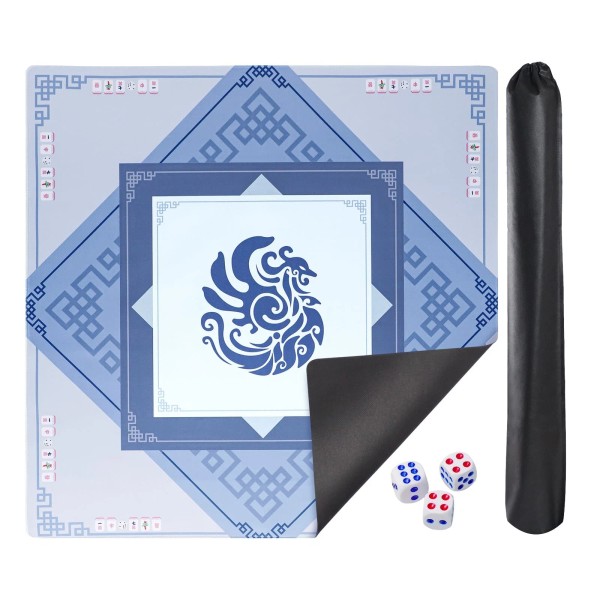 Gustaria Large Mahjong Mat with Black Carrying Bag, Anti-Slip and