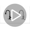 Kitchen Faucet with Pull-Down Spray Single Handle high arc Commercial