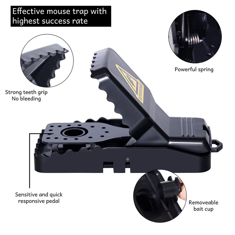 DANIQ Extra Large Rat Trap, Reusable Heavy Duty Pack of