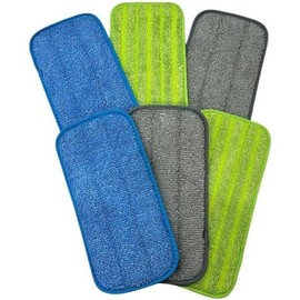 NorthShore Vacuum 6 Pack Reusable Mop Pads Compatible with Swiffer Wet Jet Mop-  Wet Pads Refill