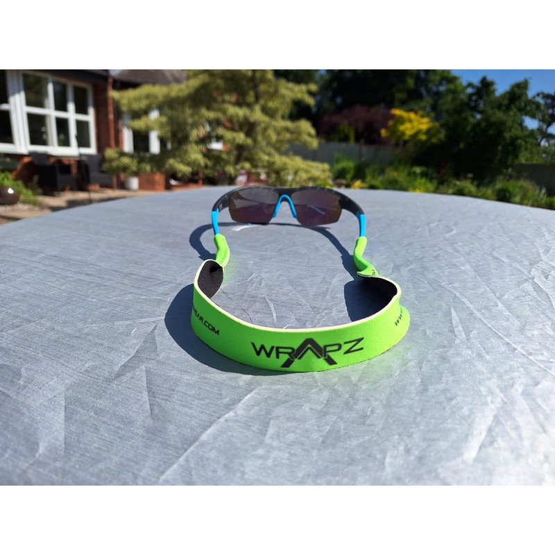 WrApz Fluorescent Green Neoprene Floating Glasses Retaining Strap